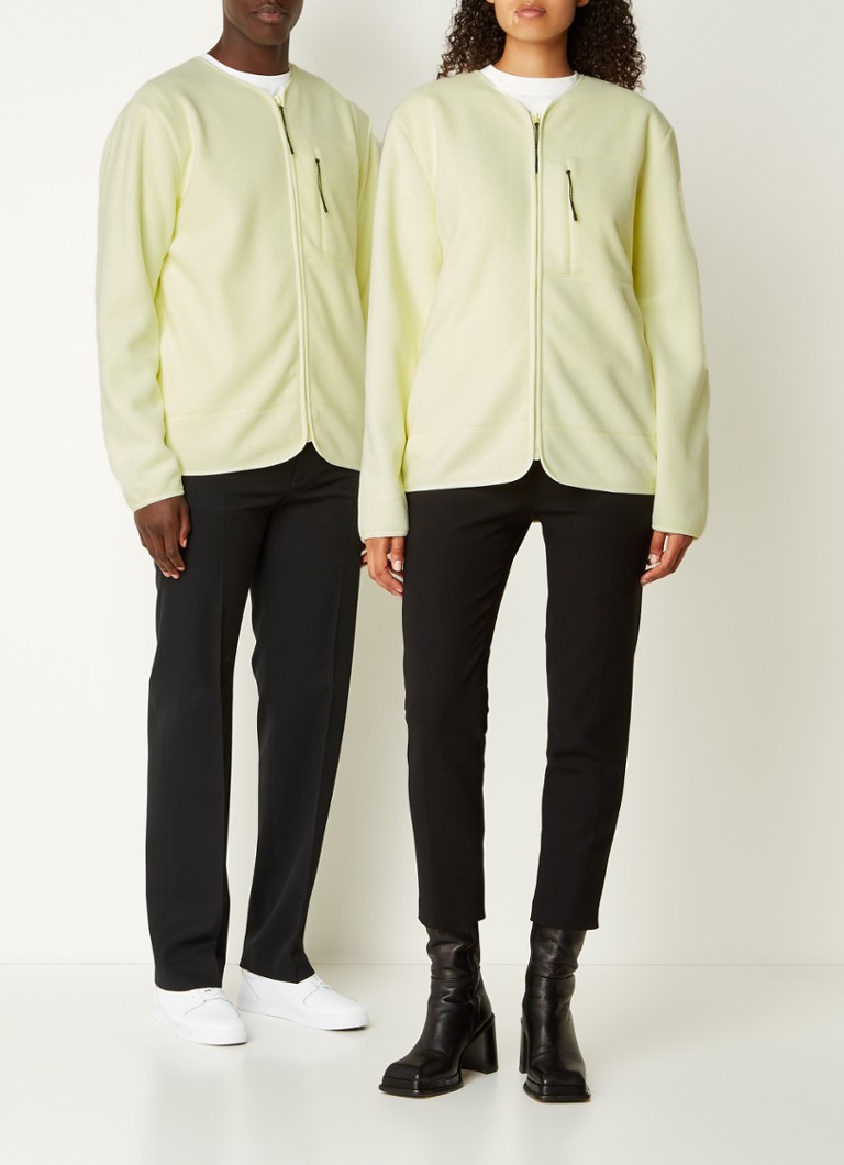 Fleece rain jacket with side pockets - unisex