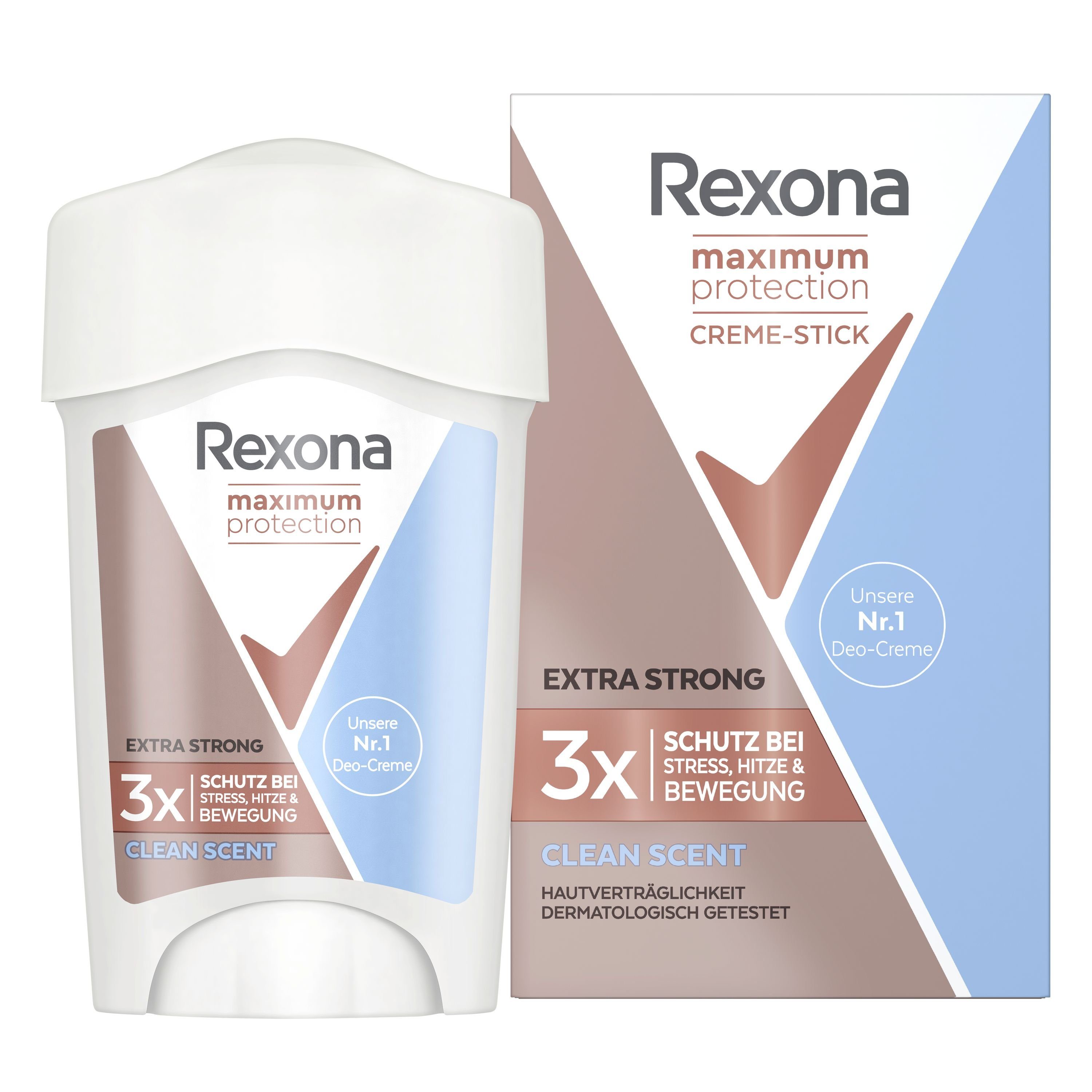 Rexona Deo-Set Maximum Protection Anti-Transpirant Deo Creme Clean Scent 6x 45ml
