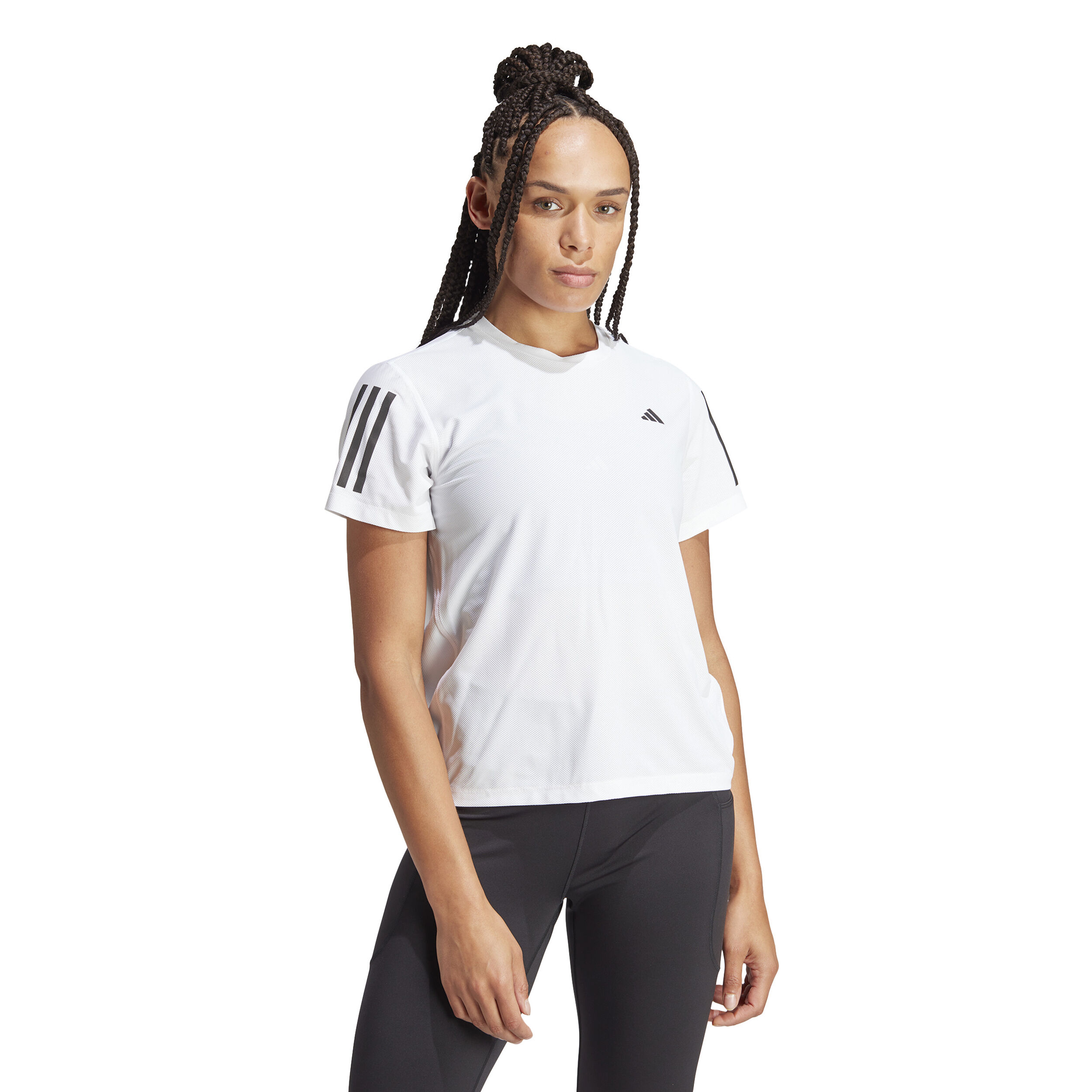 Own The Run B Tee Lauftop Damen - Weiß