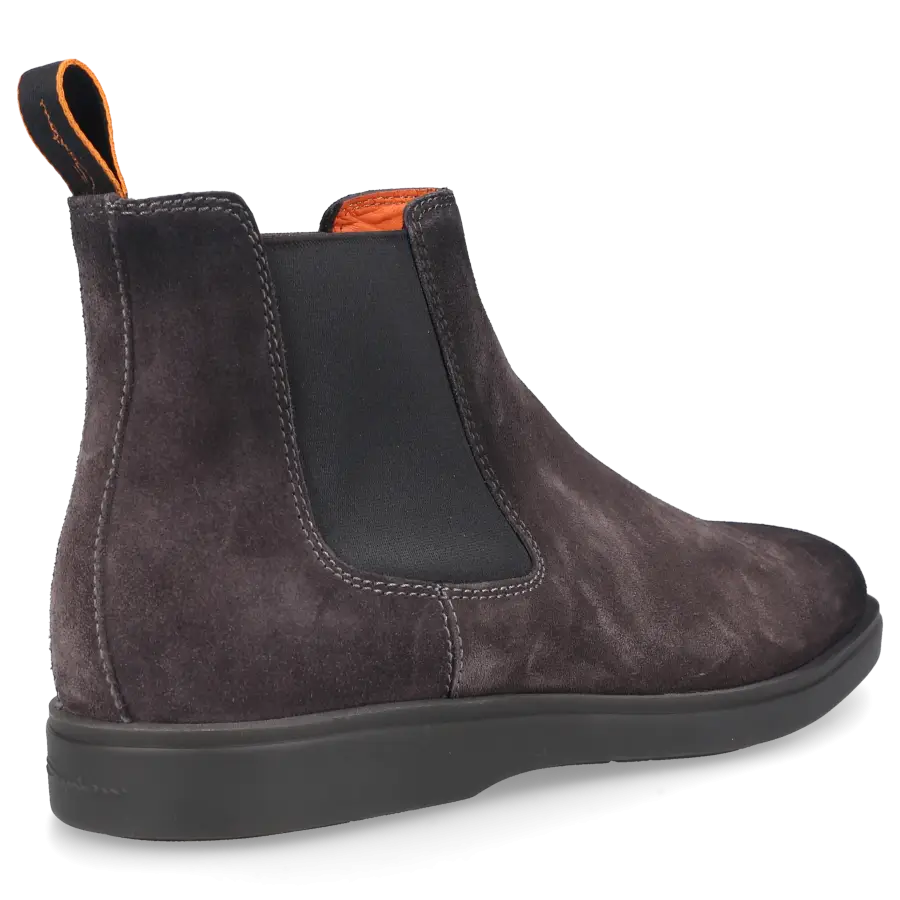 Santoni - Chelsea Boots 18588 Veloursleder - grau