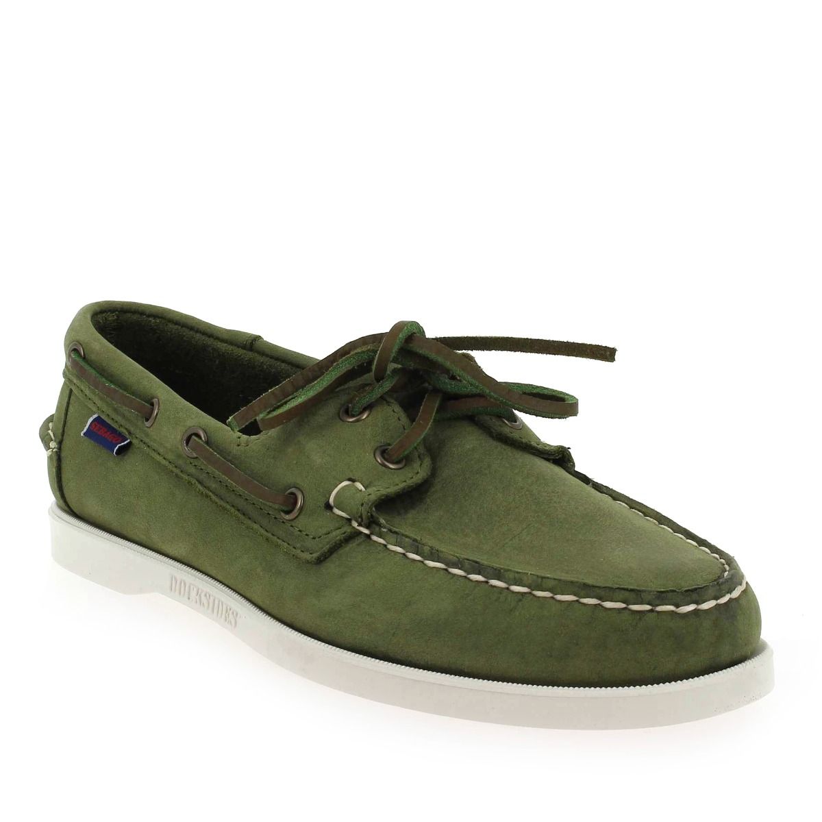 Sebago  DOCKSIDE PORTLAND CRAZY H - Kaki