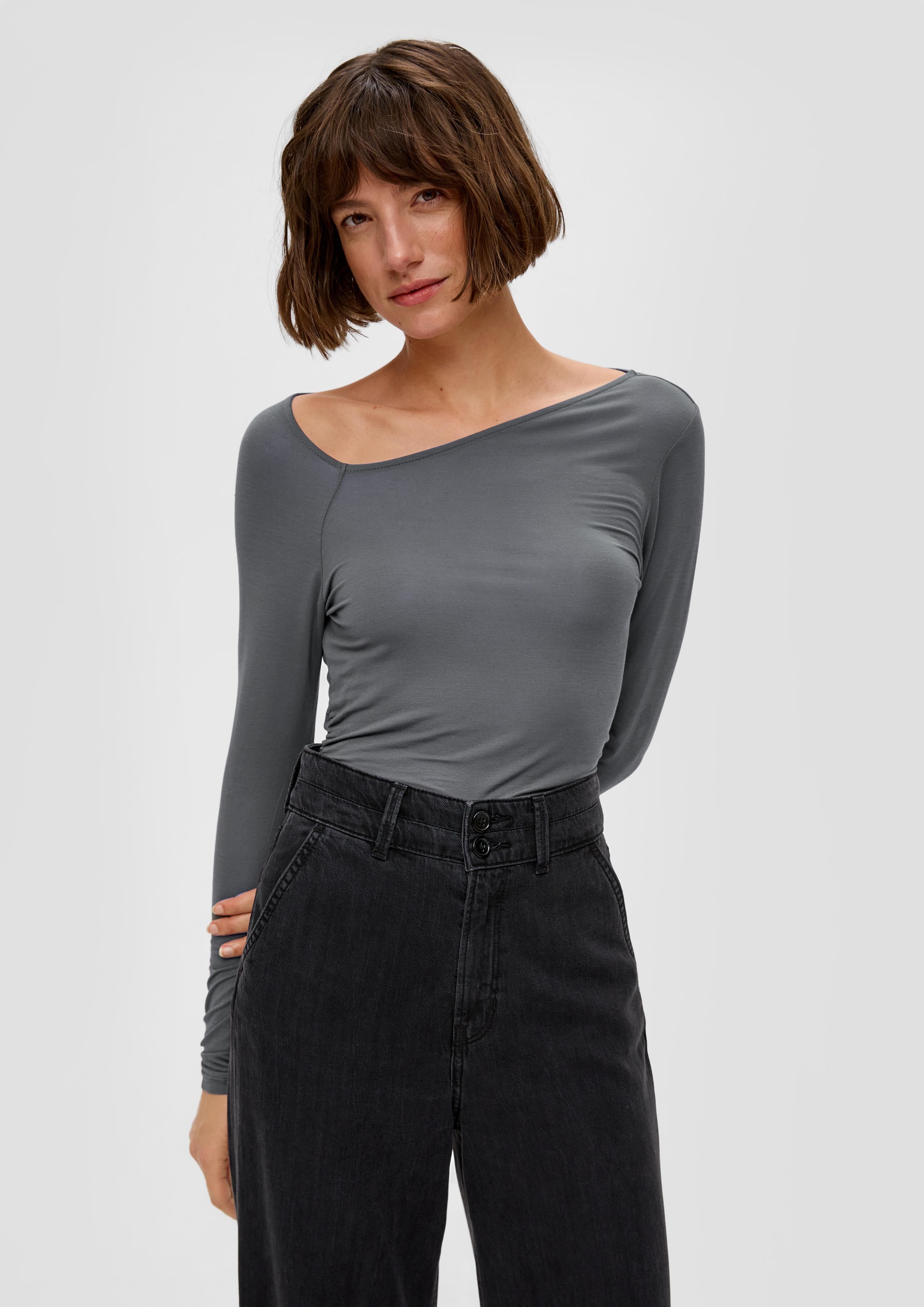 Leicht transparentes Longsleeve aus Lyocellmix  2139158-9824