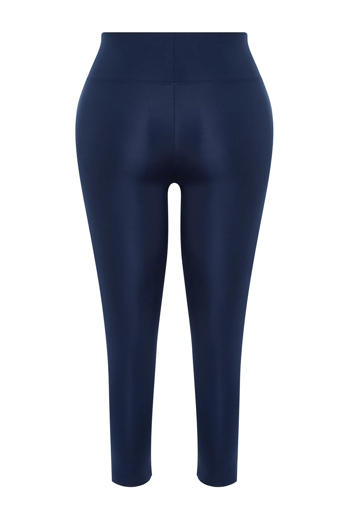 Trendyol Curve  Marineblaue Recovery-Strick-Sportleggings - TBBSS22TY0020
