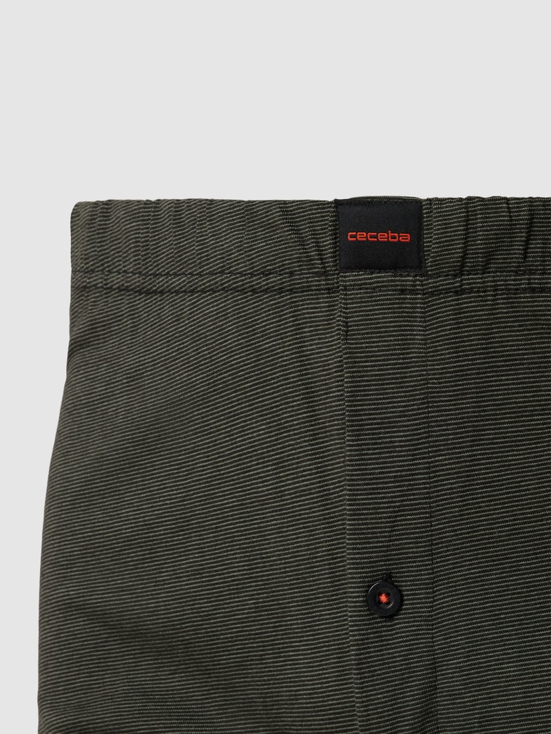 PLUS SIZE Boxershorts im kleingemusterten Design in dunkelgrau