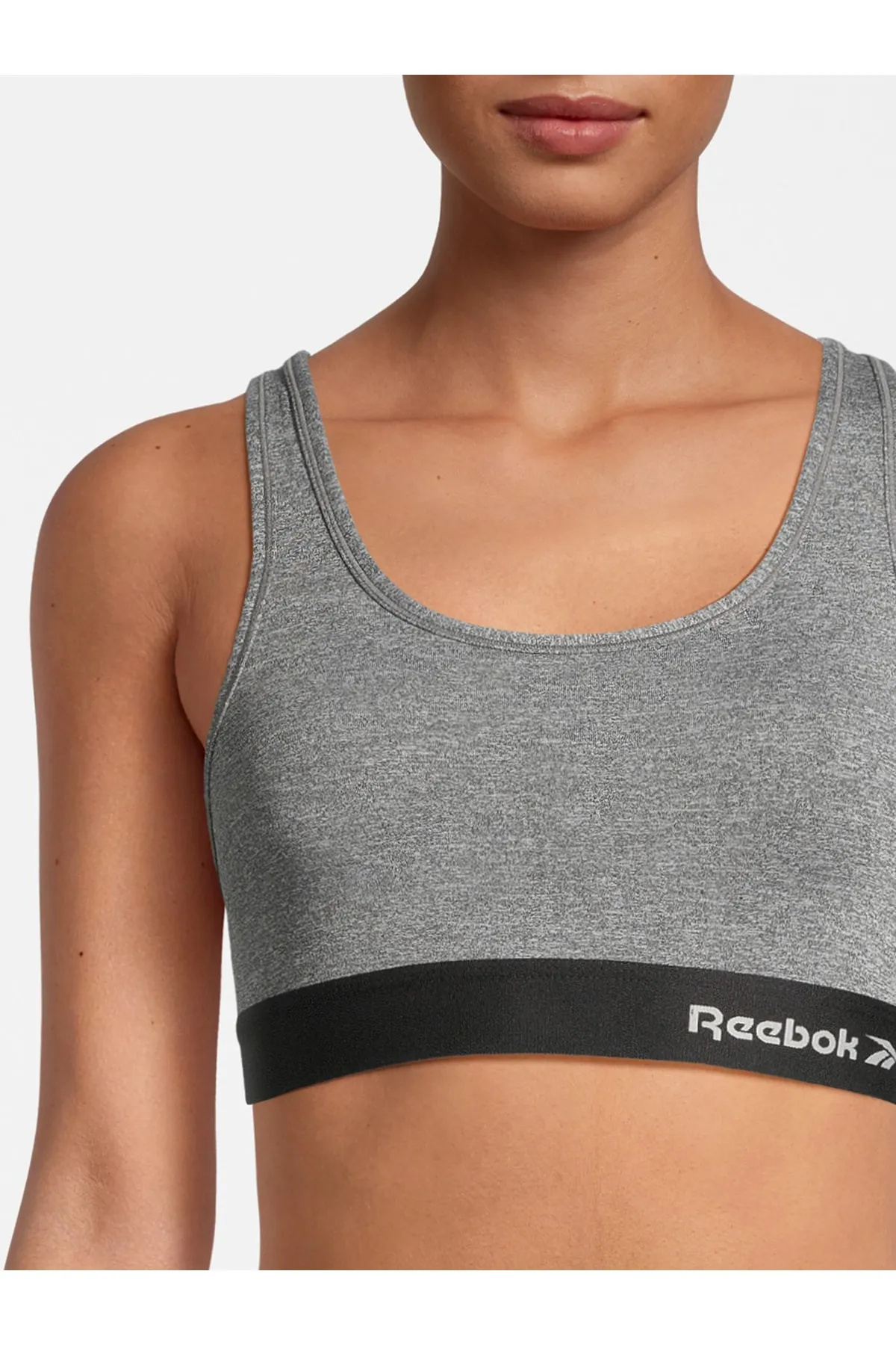 Reebok  Sport-BH - Grau - Unifarben