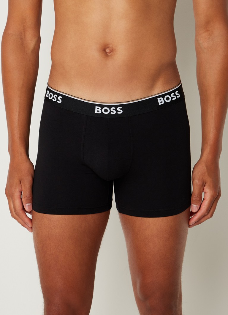 Lot de 3 boxers HUGO BOSS avec ceinture logotée