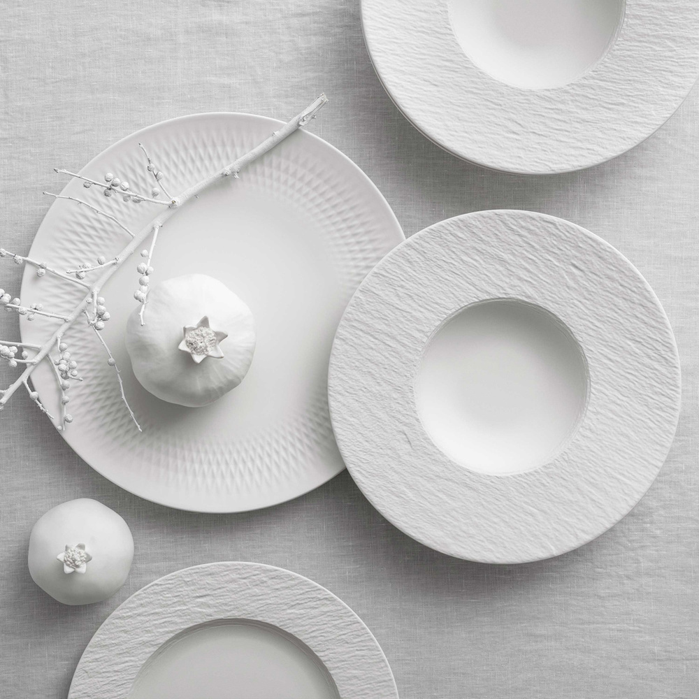 Villeroy & Boch Set Starter 6pc. EC Manufacture Rock blanc service de vaisselle