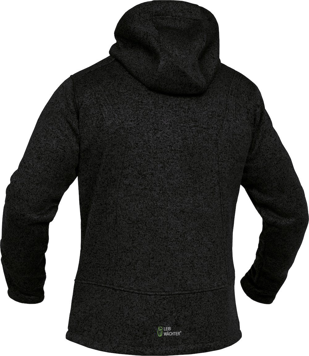 Leibwächter Arbeitshose Arbeitsjacke Strickjacke schwarz Größe S (1-tlg)