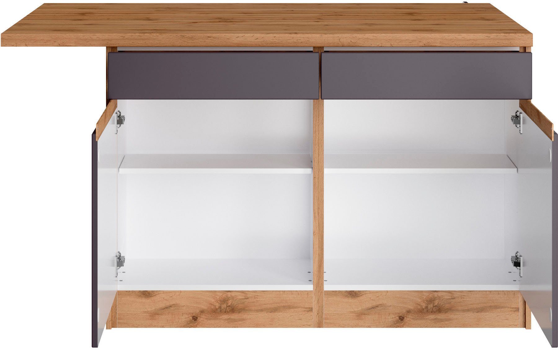 HELD MÖBEL Küche Riesa, Stellbreite 340x150 cm, wahlweise mit oder ohne E-Geräte