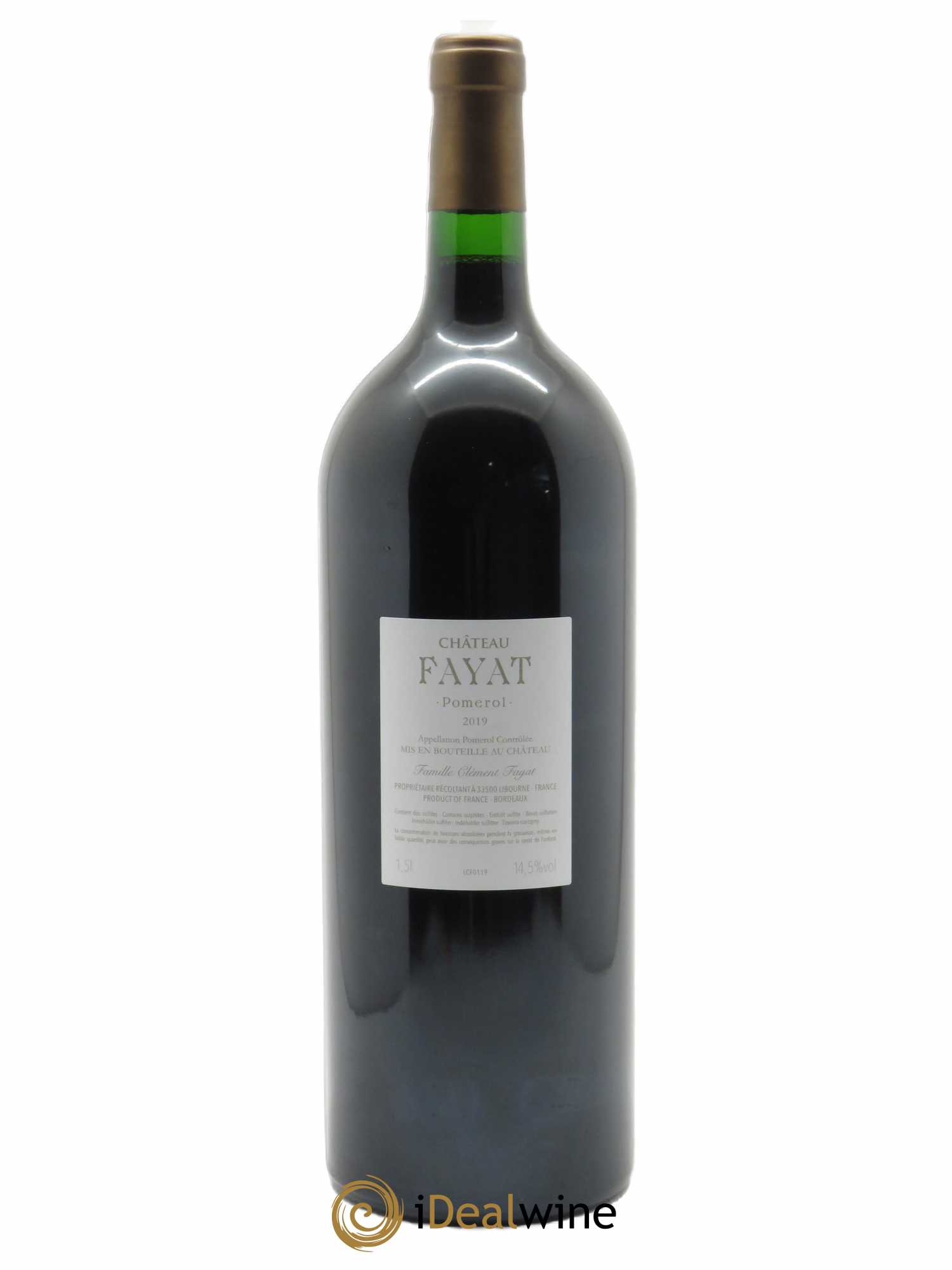 Château Fayat (CBO à partir de 6 bts) 2019 - Lot de 1 Magnum