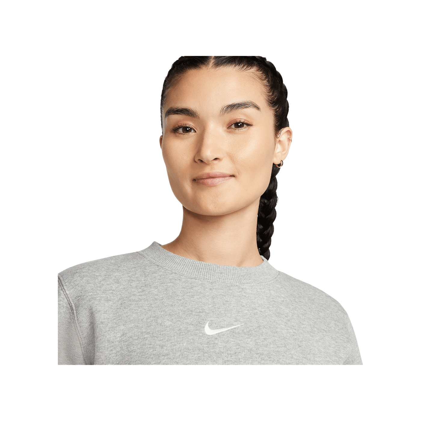 Nike Phoenix Fleece Crew Sweatshirt Damen Grau F063