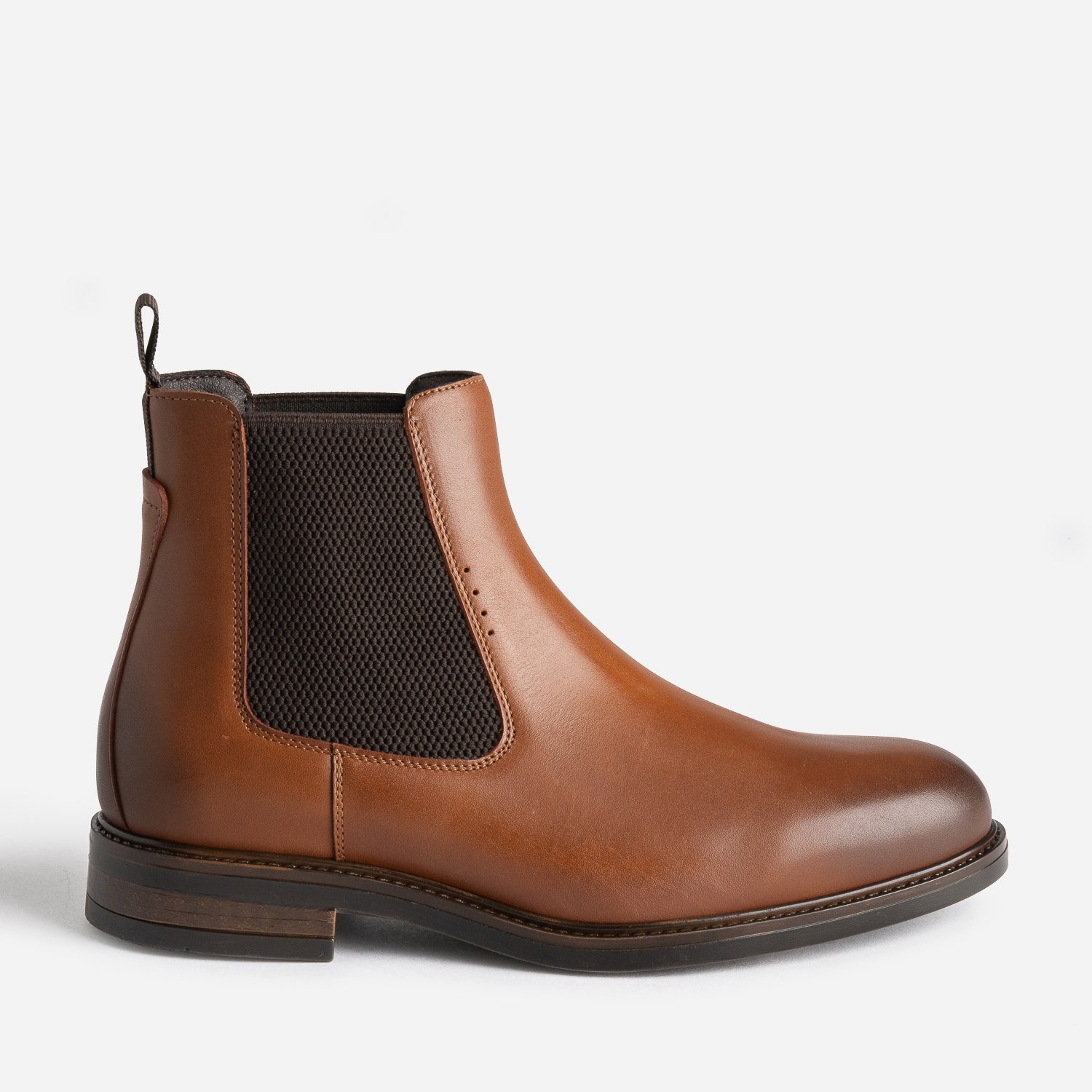 Chelsea boots cognac en cuir
