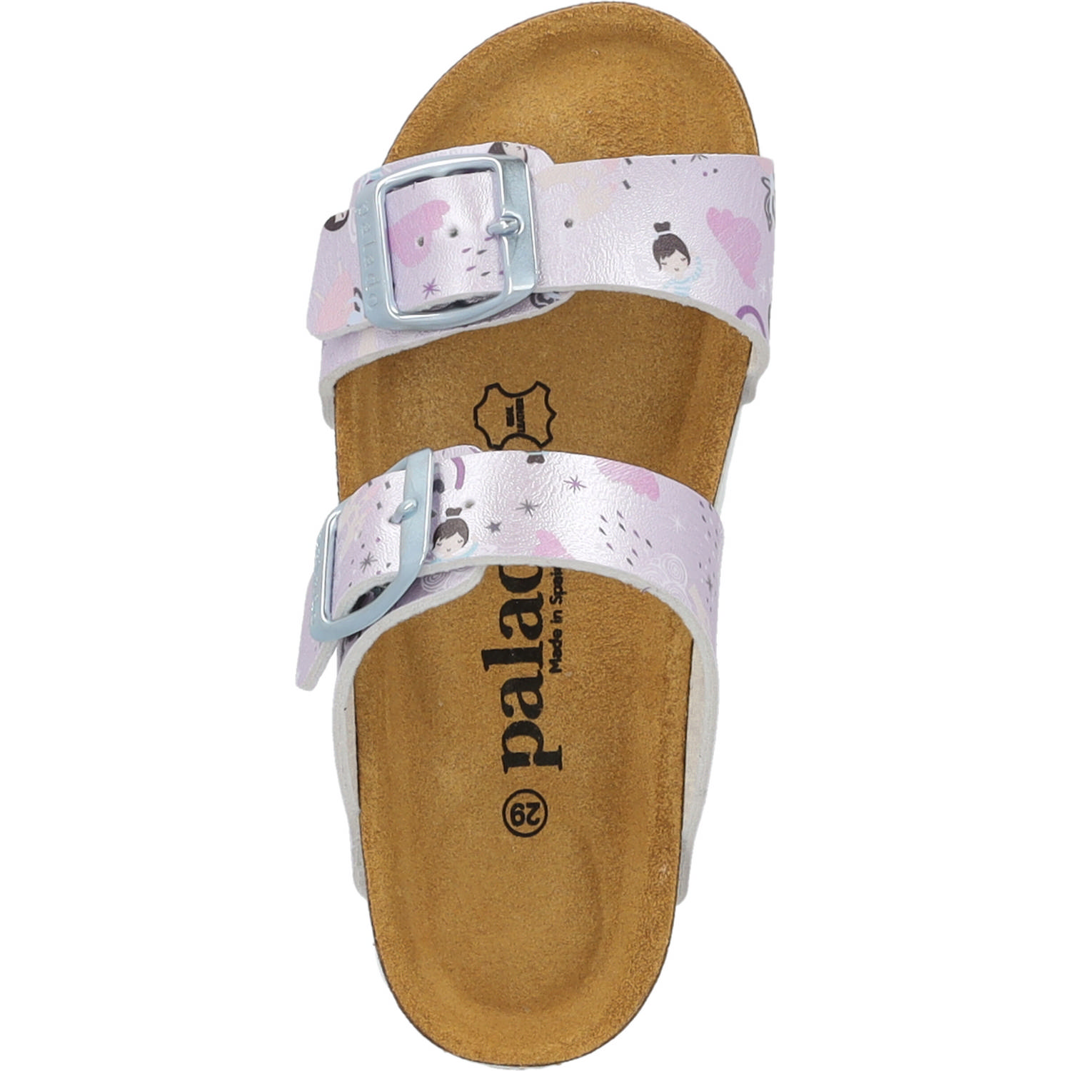 Palado Kids Samos G Print, Pantoletten, Kinder, Flieder Metallic Fairy
