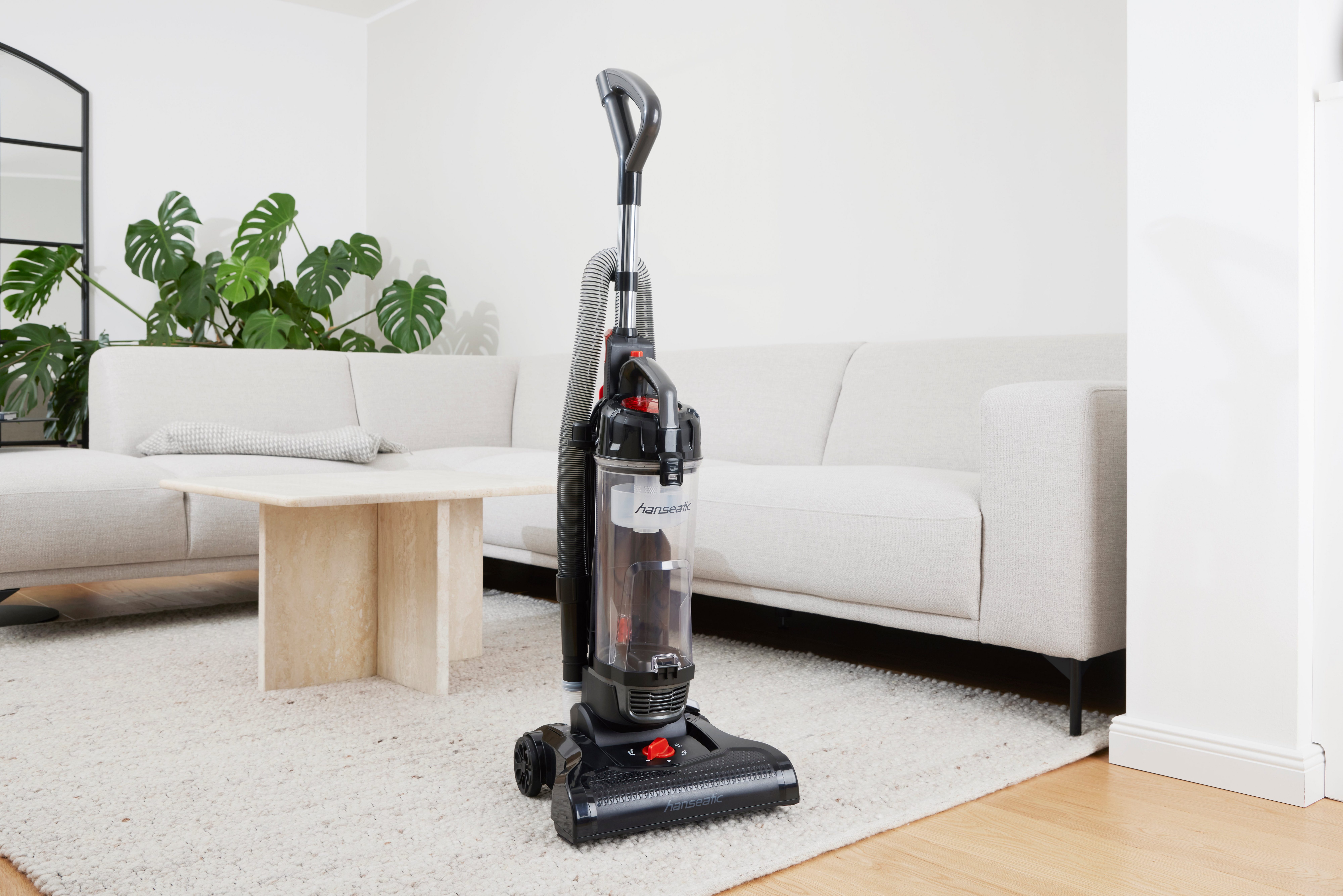 Hanseatic Bürstsauger HVUR4007BMC, 400 W, beutellos, Aktionsradius von 8,8m
