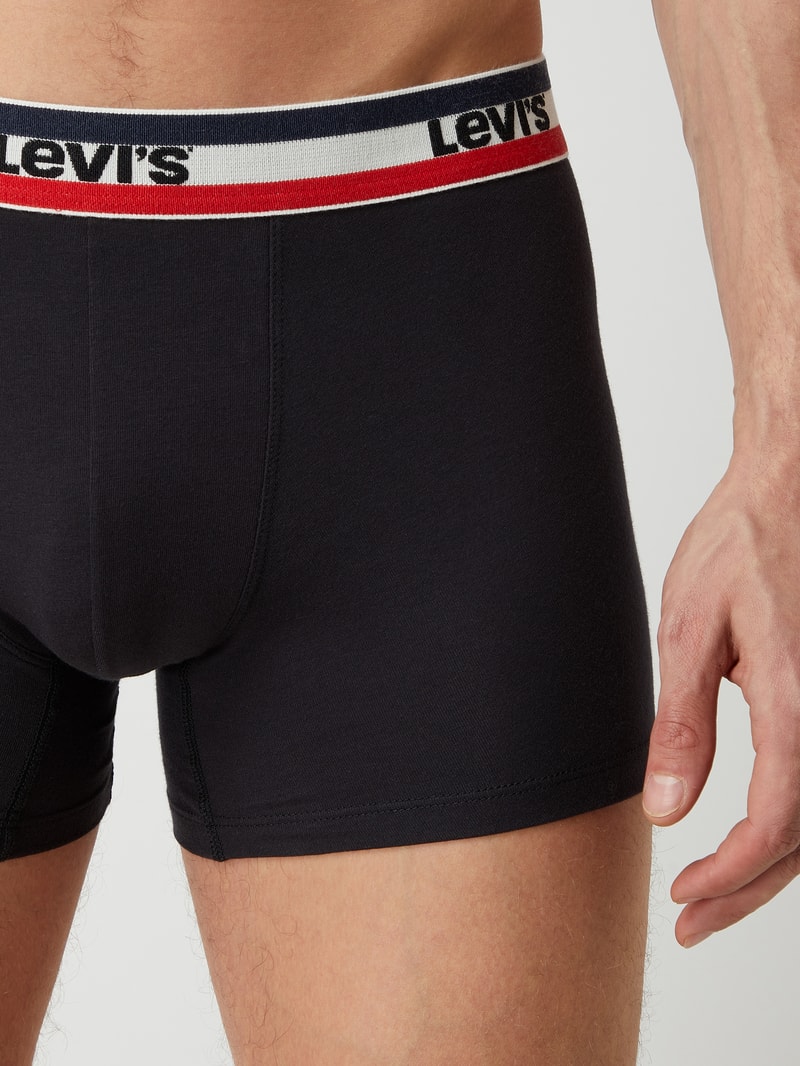 Trunks mit Stretch-Anteil im 3er-Pack in schwarz