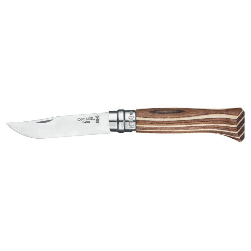 Opinel Luxus Tradition Nr. 08 Inox Birch Brown