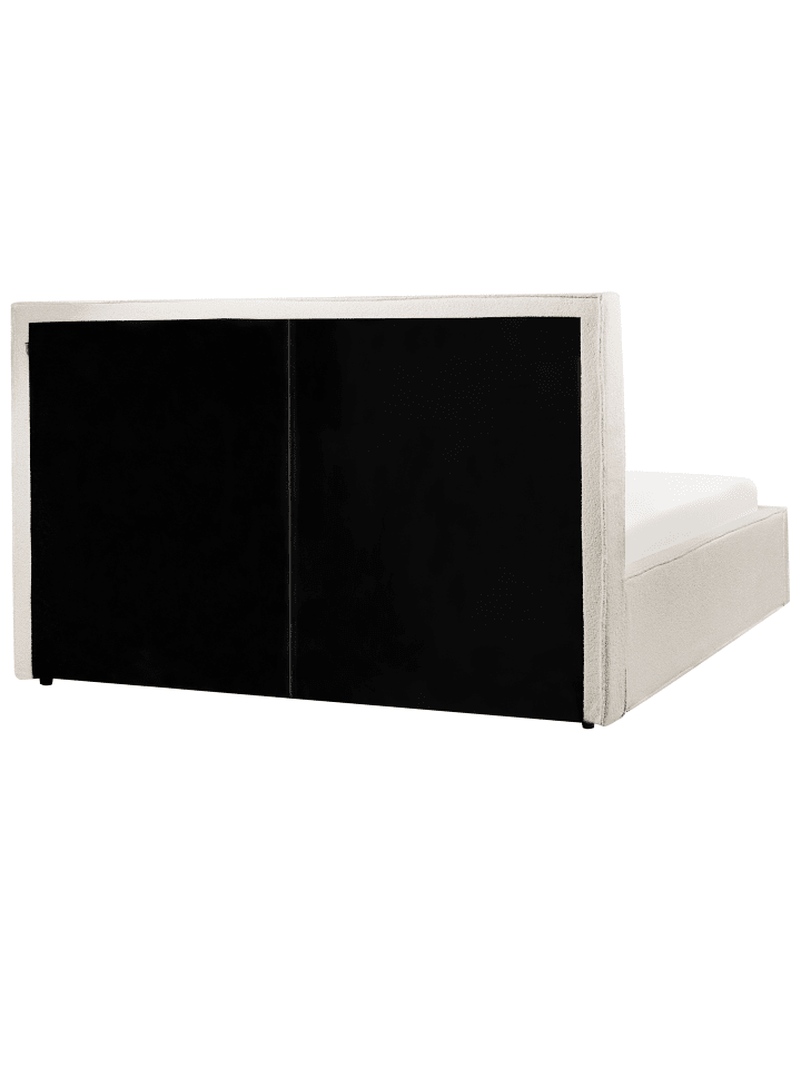 Beliani Doppelbett MOISSAC in Weiß/Schwarz - (W) 177 x (H) 108 x (L) 224 cm günstig kaufen onesize