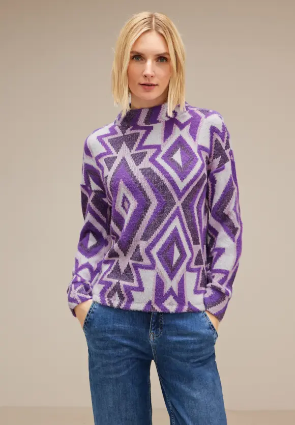 Street One Shirt mit Stehkragen