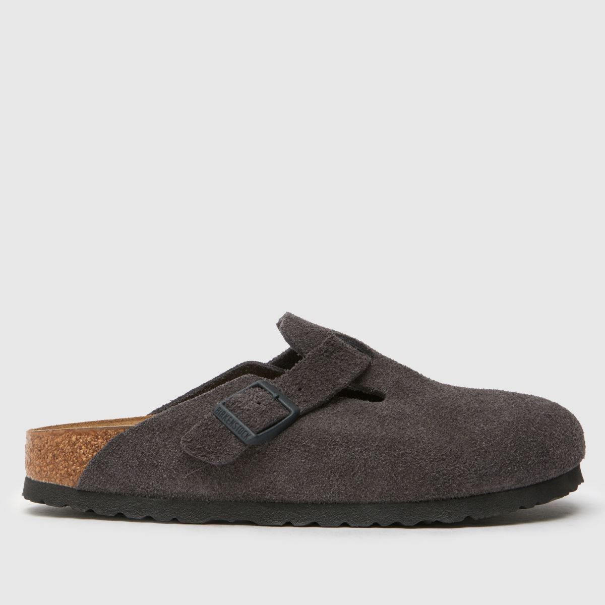 BIRKENSTOCK Boston keskeny szabású klumpa szandál szürke színben