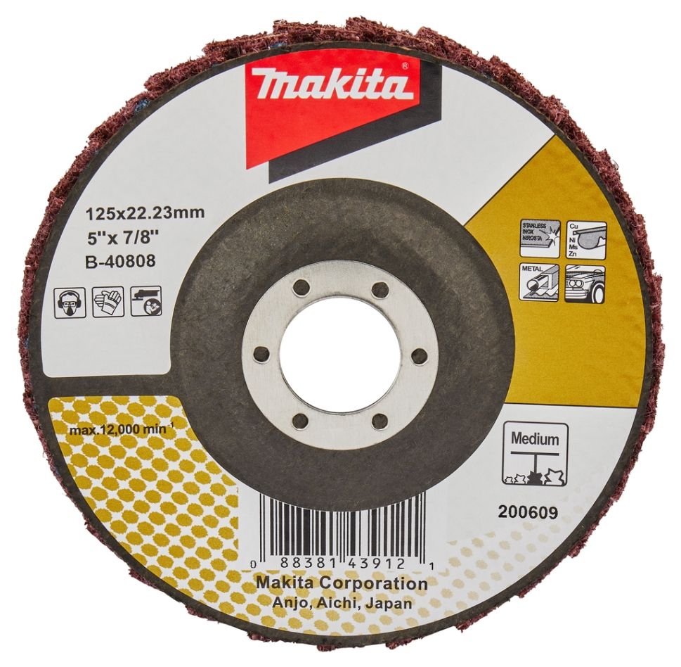 Makita Accessories B-40808 Flap Conditioning Disc 125 mm Medium