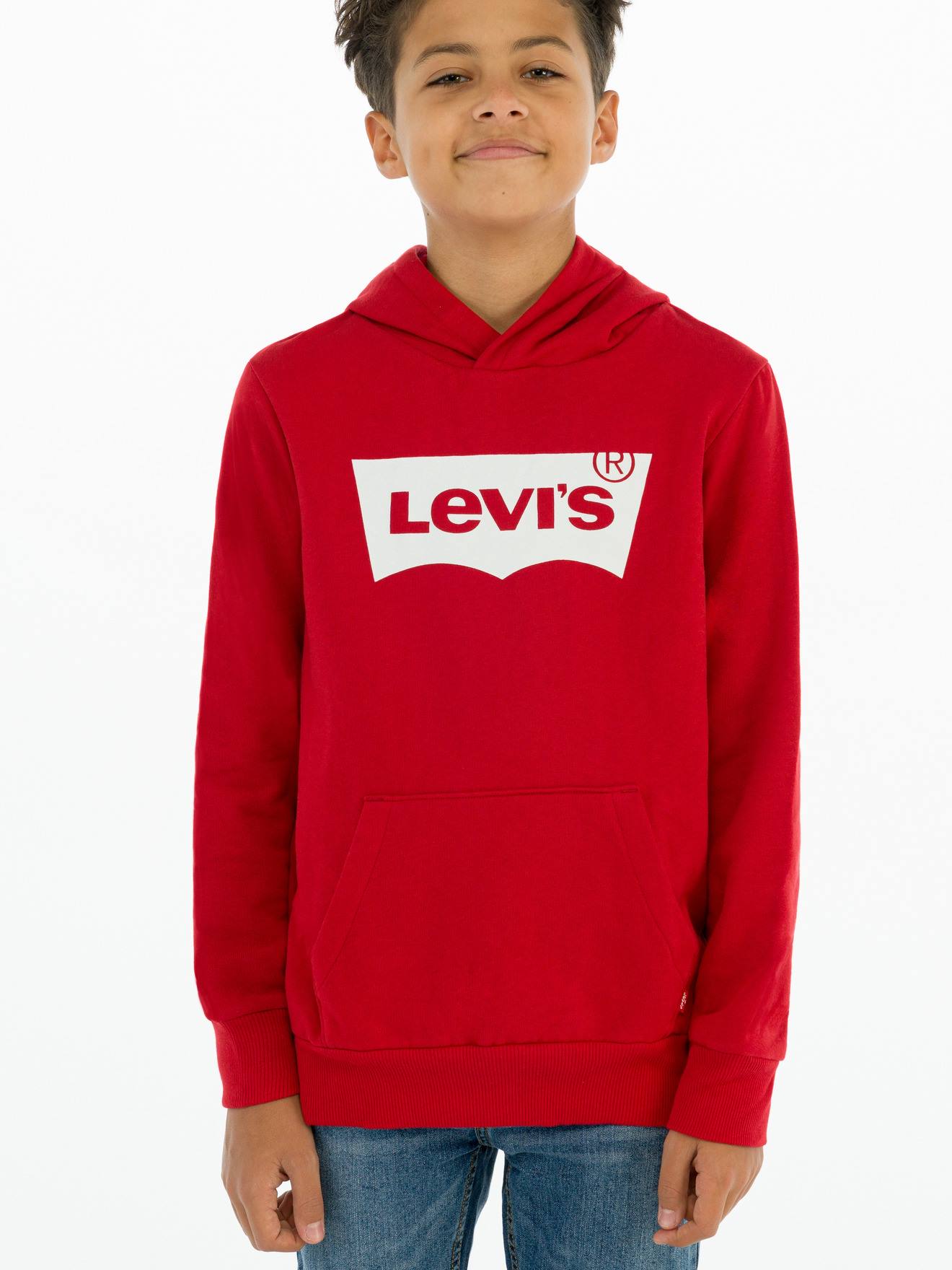 Levis Jungen Kapuzensweatshirt Levi's - rot