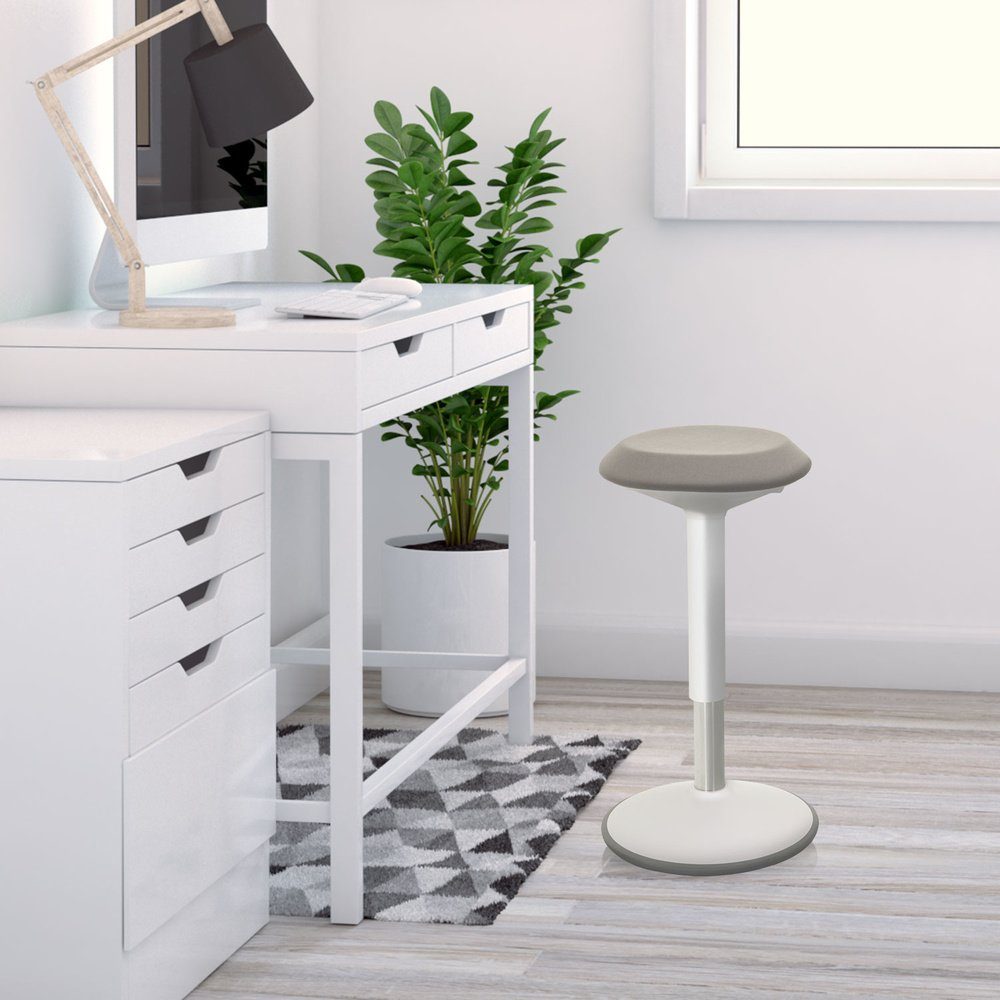 hjh OFFICE Stehhilfe Stehhilfe BALANCE SIT III W Stoff ohne Armlehnen, Hocker, Bürohocker