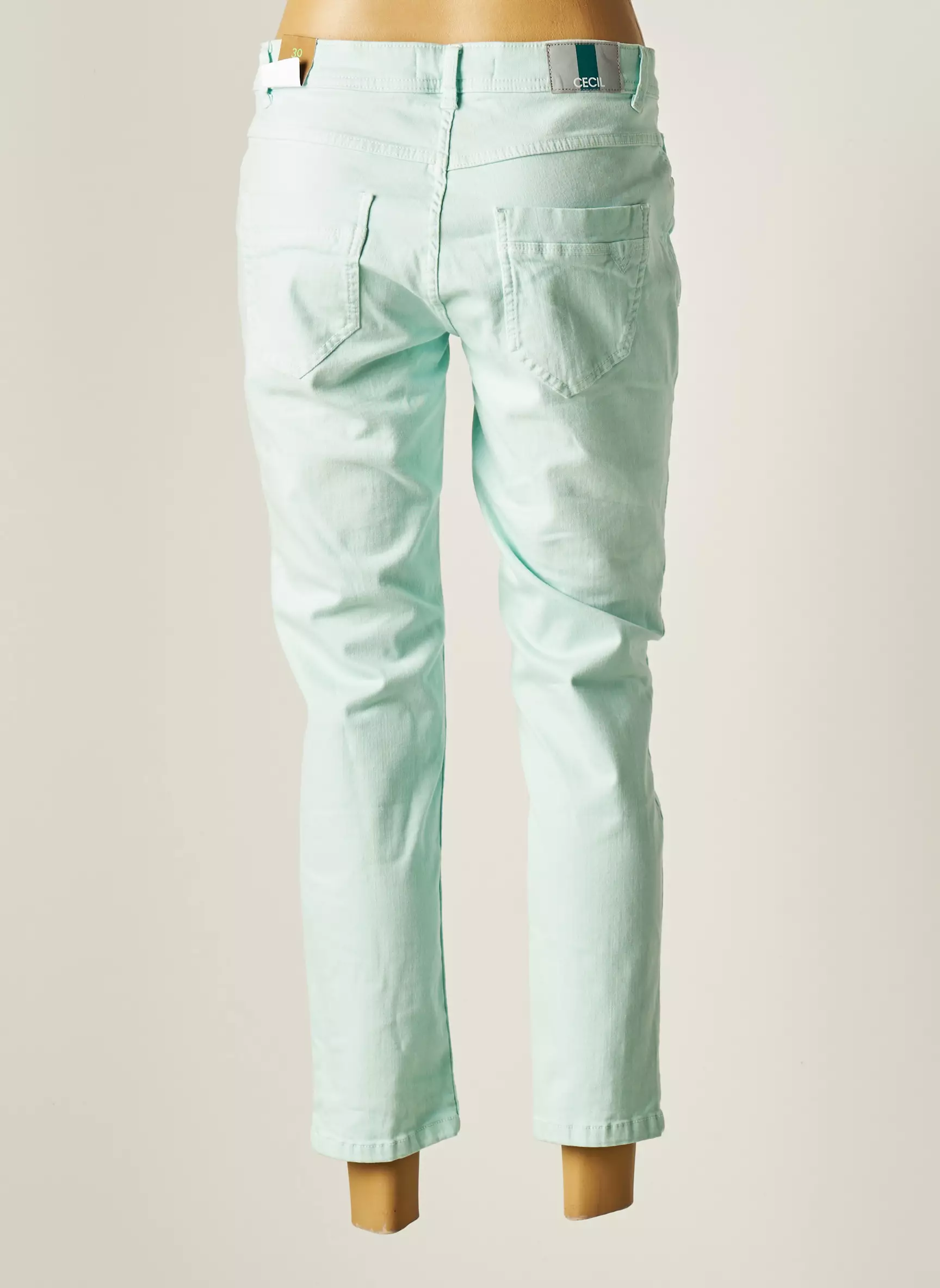 Cecil Pantalons Slim Femme couleur bleu