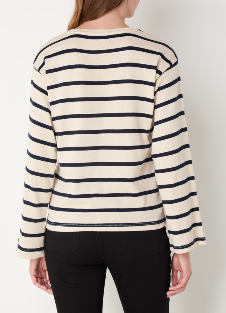 MSCH Copenhagen  Bahara fijngebreide pullover met streepprint