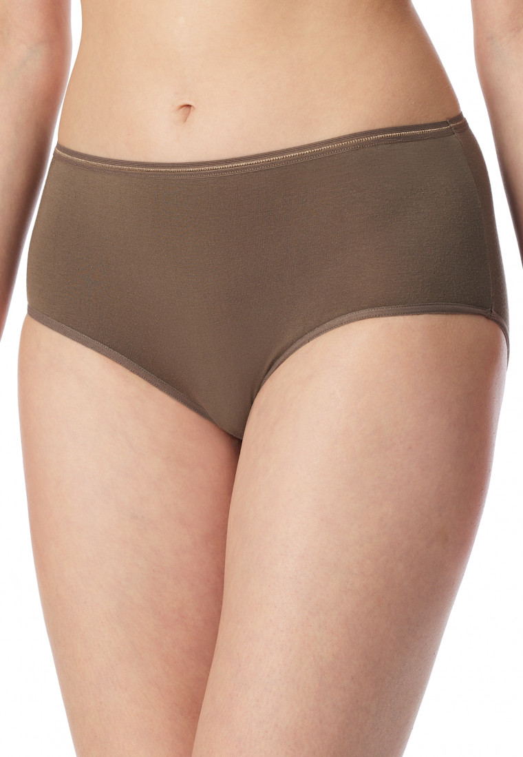 Midi-Slips 2er-Pack beige/ taupe - Modal Essentials
