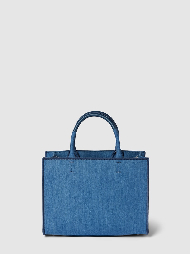 Tote Bag mit Label-Detail Modell 'OPPORTUNITY' in jeans