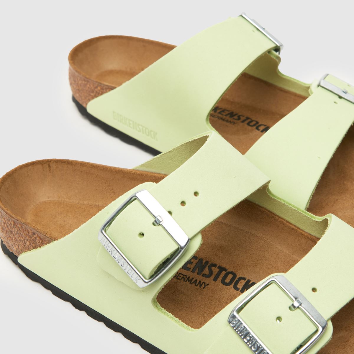 BIRKENSTOCK – Arizona – Sandaler i blekt limefärg
