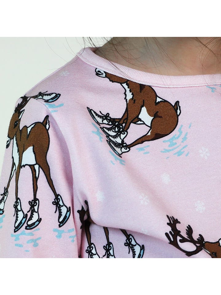 Småfolk Longsleeve in Rosa/ Hellbraun günstig kaufen