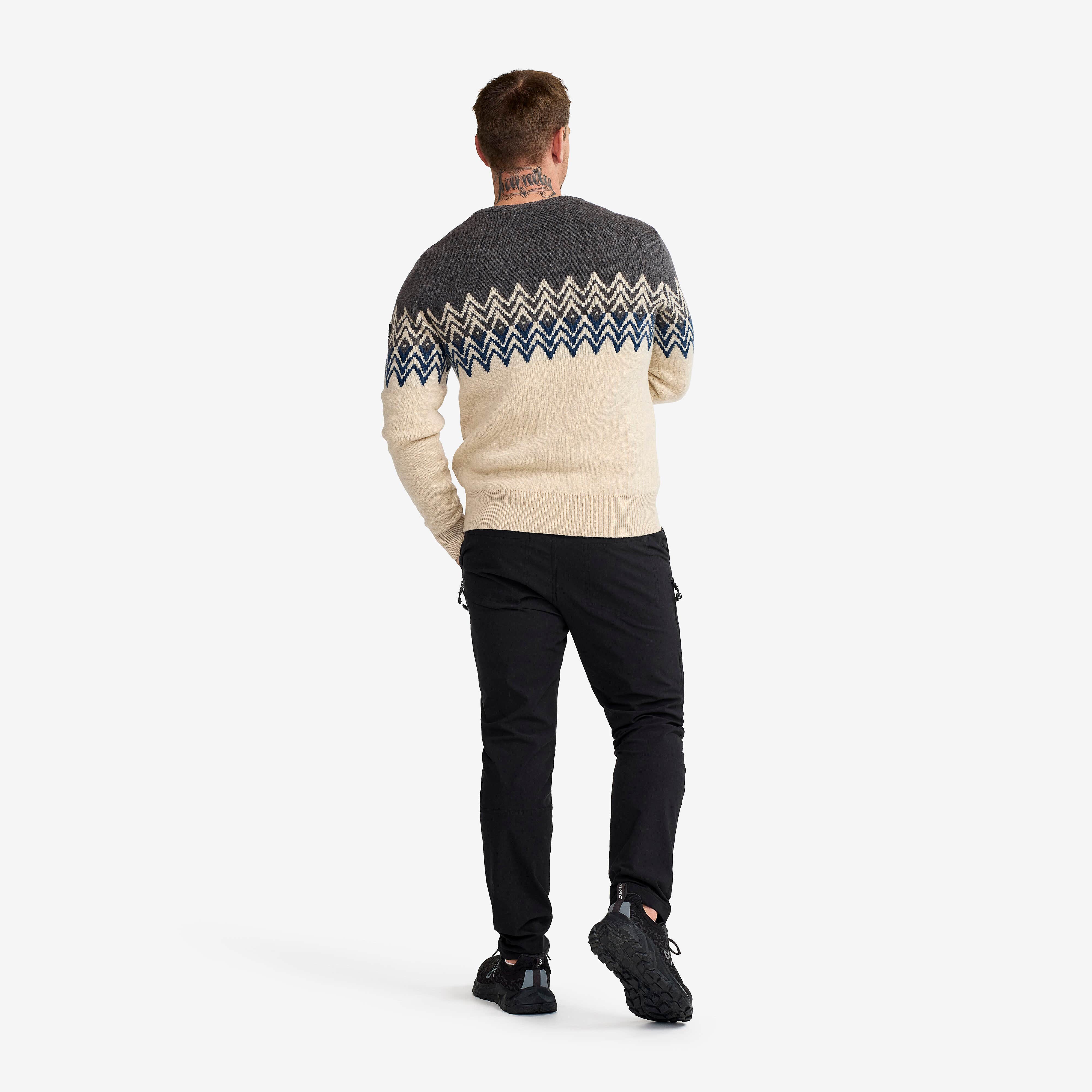 Heavy Knit Sweater Homme Oatmeal