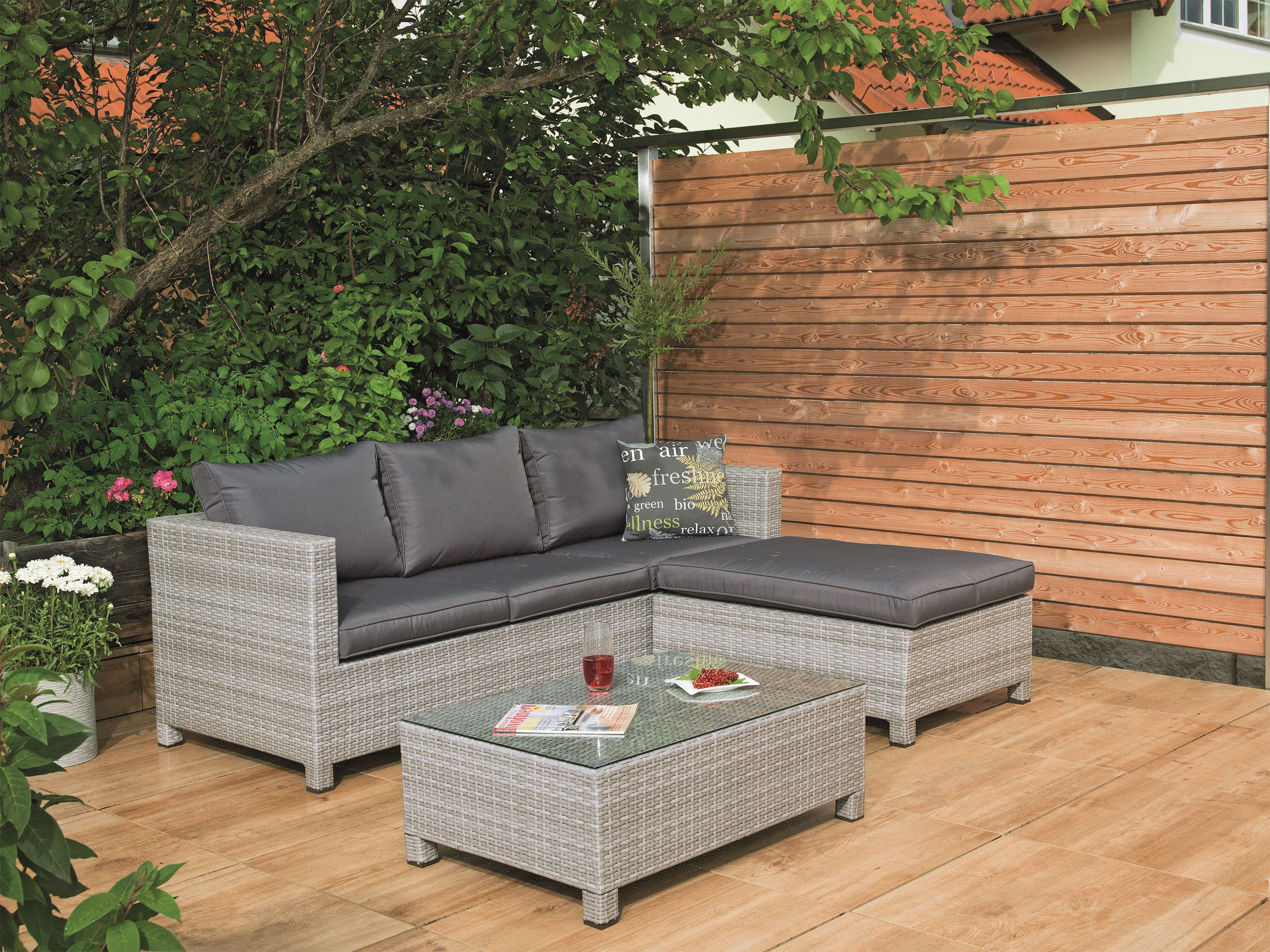 OUTDOORLounge-Set Polyrattan