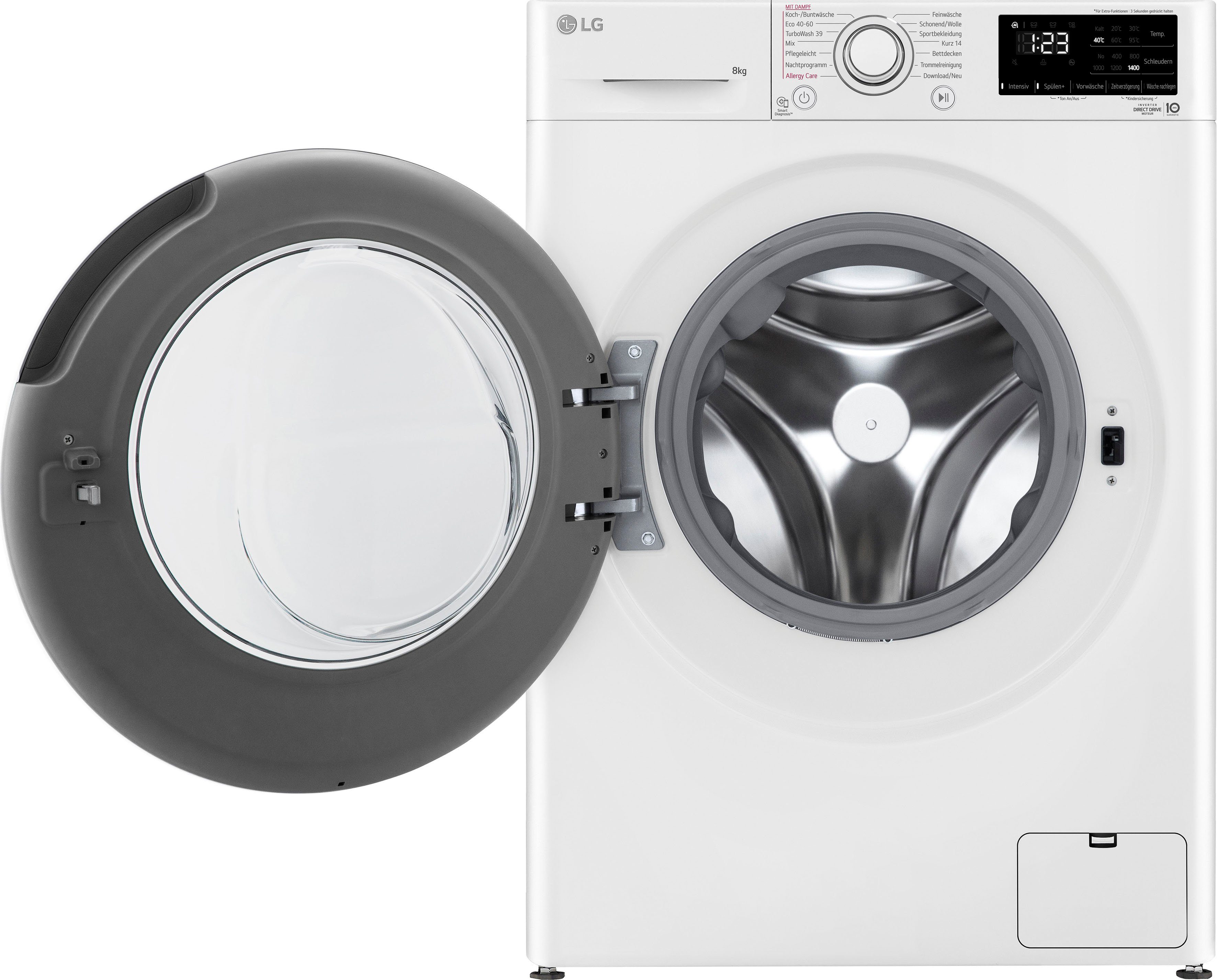 LG Waschmaschine 3 F4WV3183, 8 kg, 1400 U/min