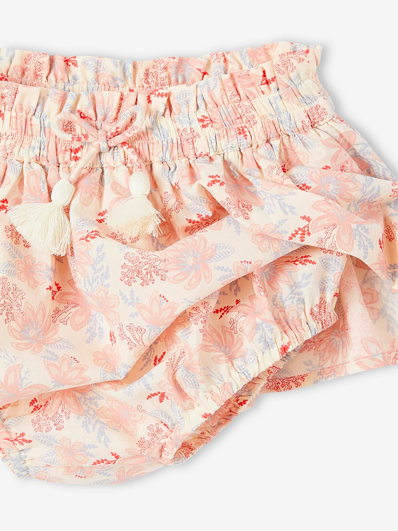 Jupe avec culotte intégrée bébé écru
