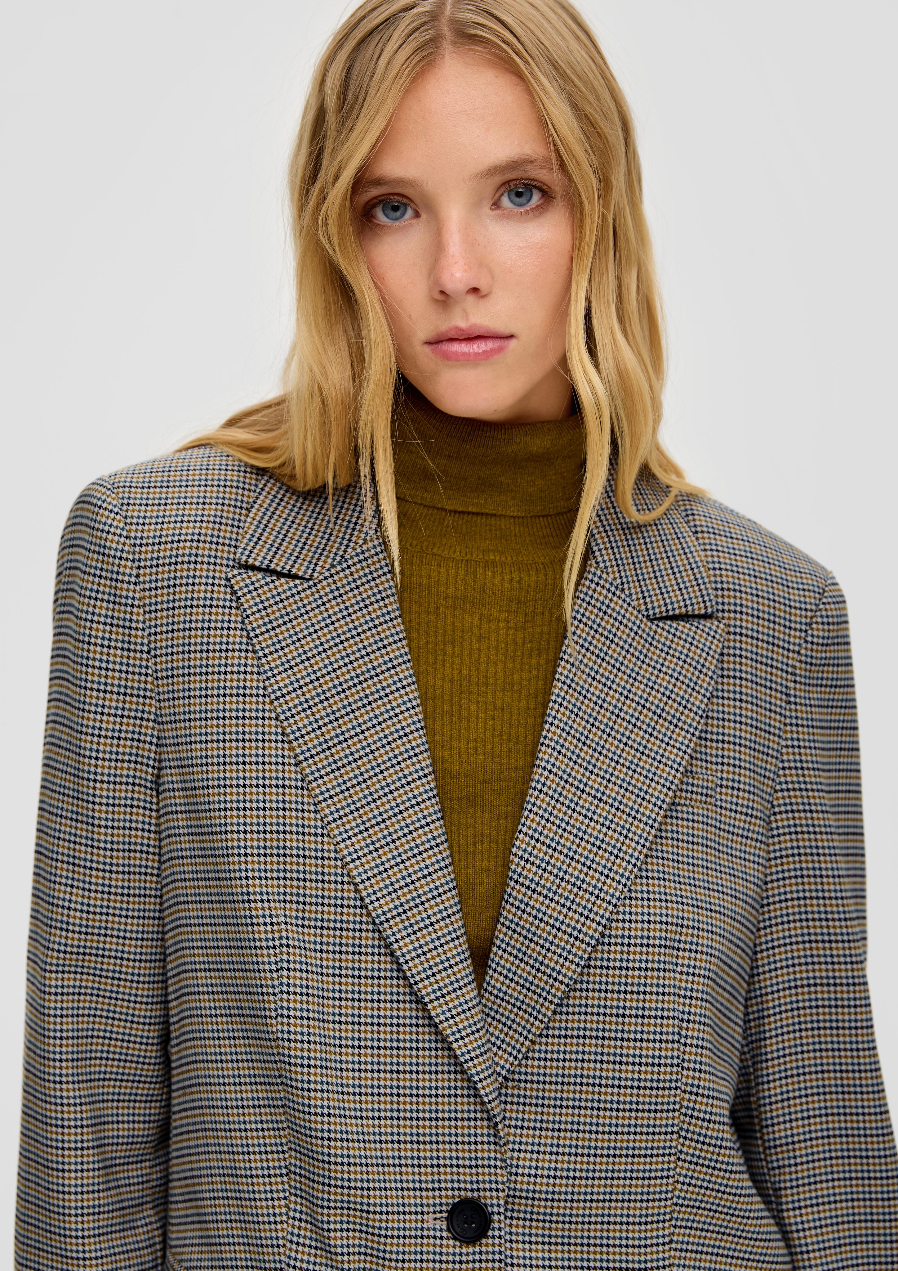 Blazer mit Hahnentrittmuster  2134900-02N0