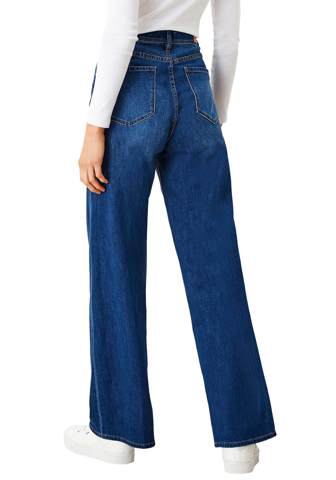 s.Oliver High-waist-Jeans mit verlängerten Gürtelschlaufen