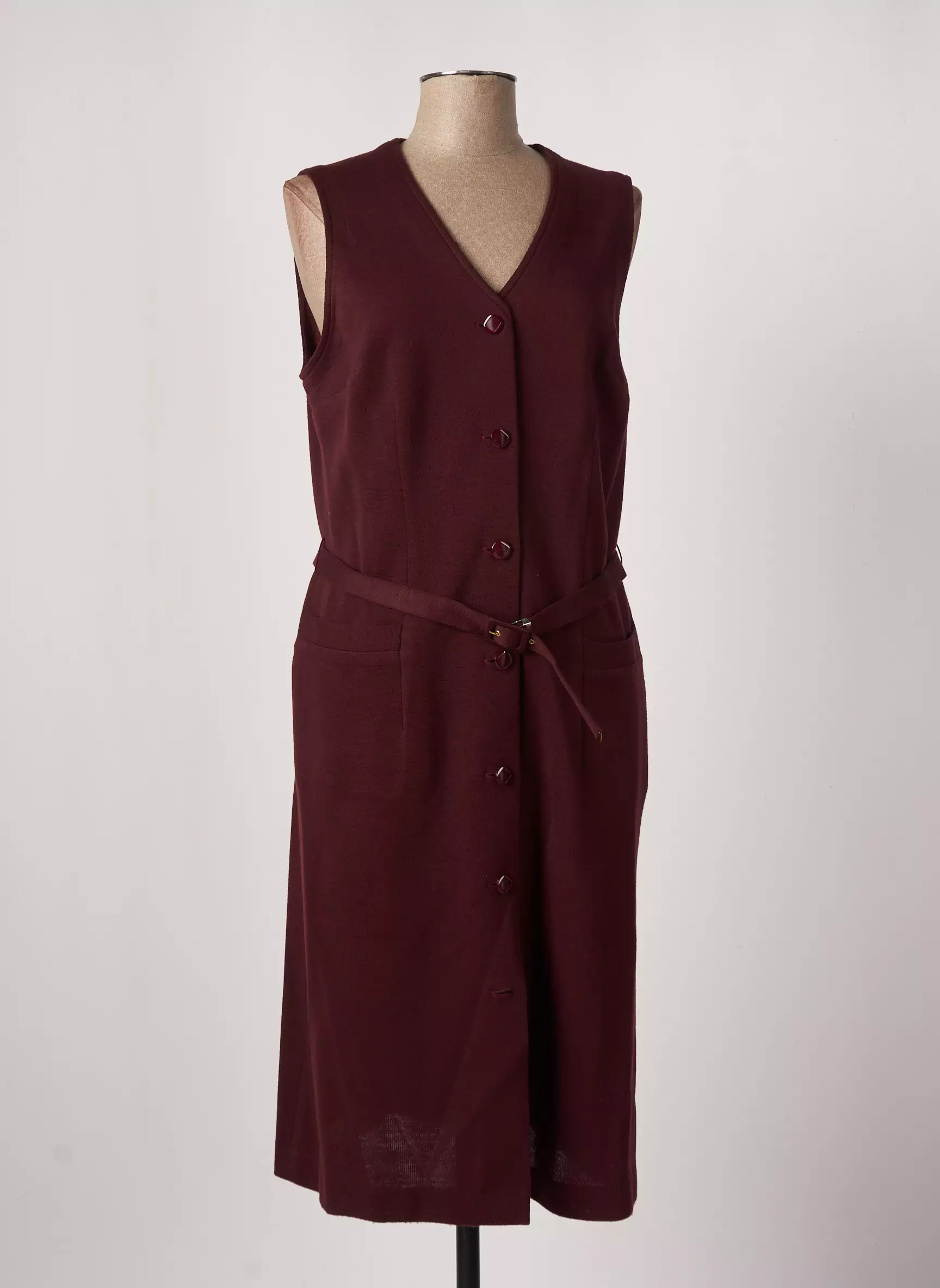France Rivoire Robes Mi Longues Femme couleur rouge