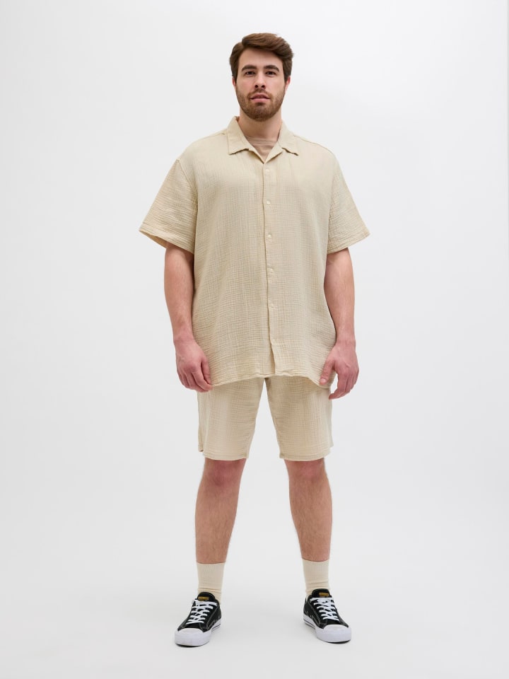 JACK & JONES PLUS Shorts in Safari günstig kaufen