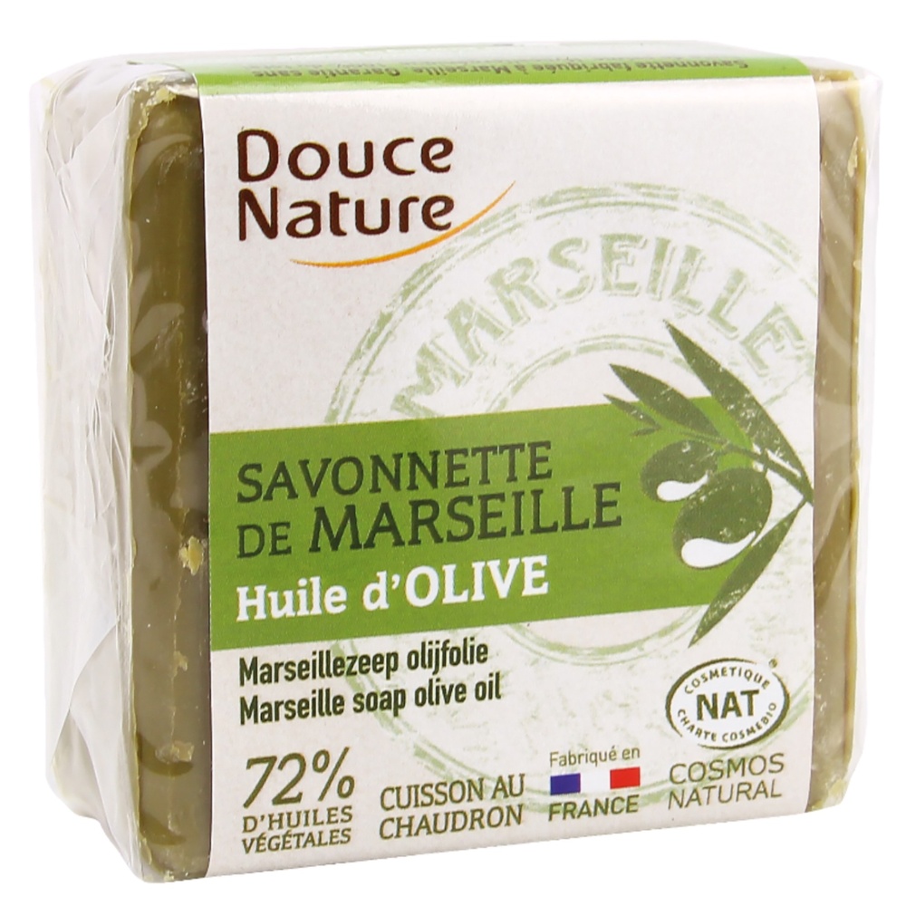 douce nature SAVONNETTE MARSEILLE OLIVE 100G SAVON CUBE MARSEILLE