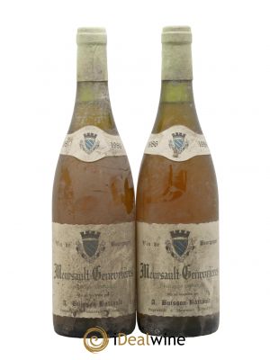 Meursault 1er Cru Genevrières Domaine Buisson Battault 1986 - Lot de 2 Bouteilles