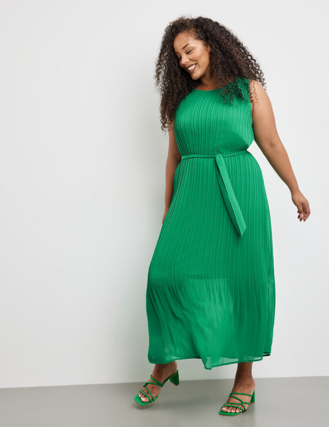 Ärmelloses Plisseekleid