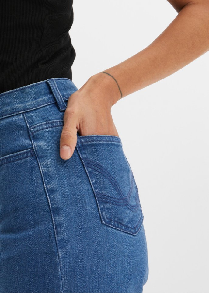 Mom Fit Stretch-Jeans aus Bio-Baumwolle