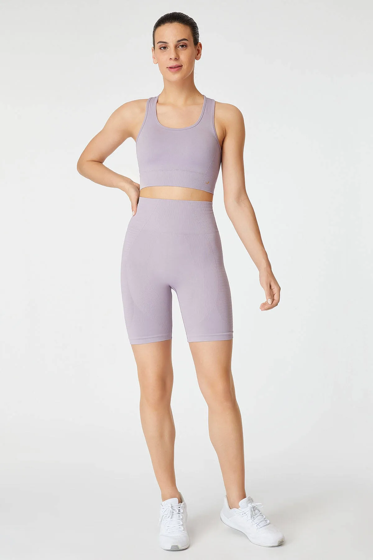 Jerf  Gela Sculpting Sport Biker Strumpfhosen Pastell Lila