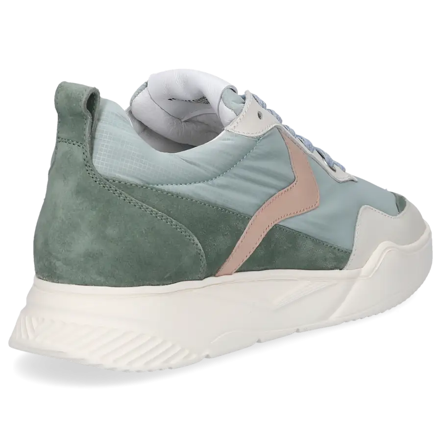 VOILE BLANCHE - Sneaker low JOSHEE Veloursleder - grün