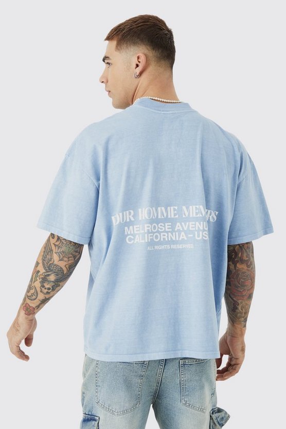 Kastiges T-Shirt mit Print