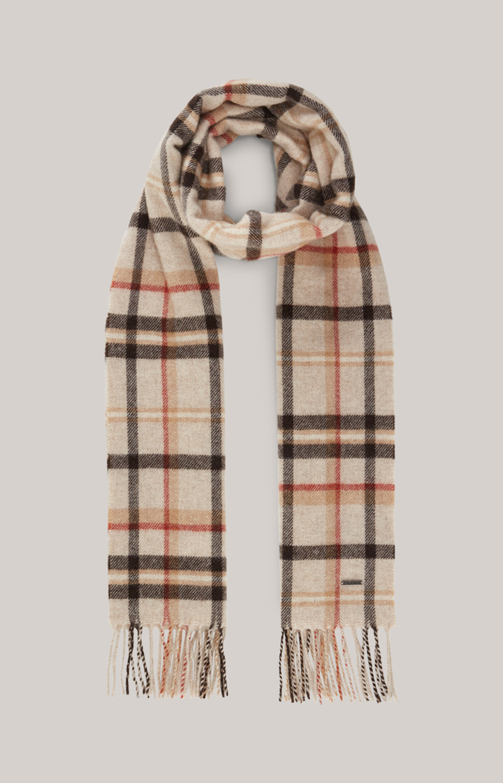 Schal Lamazi in Beige/Rot gemustert