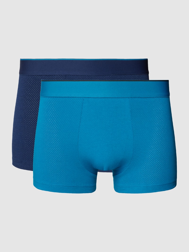 Boxershorts mit elastischem Bund in blau