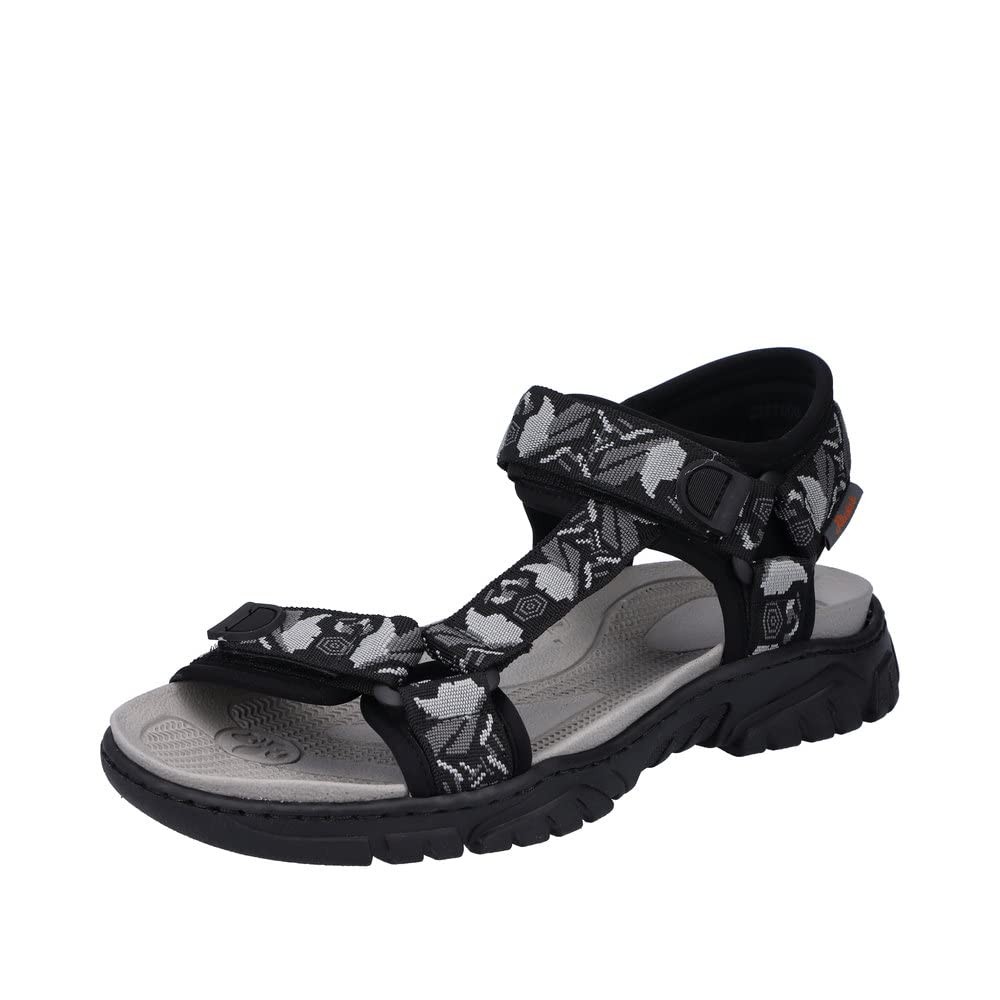 RIEKER Sportliche Sandalen schwarz